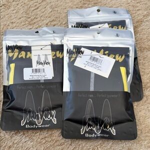 ManView Yellow and Black Bodywear underwear PRICE IS PER PACKAGE - 3 AVAILABLE